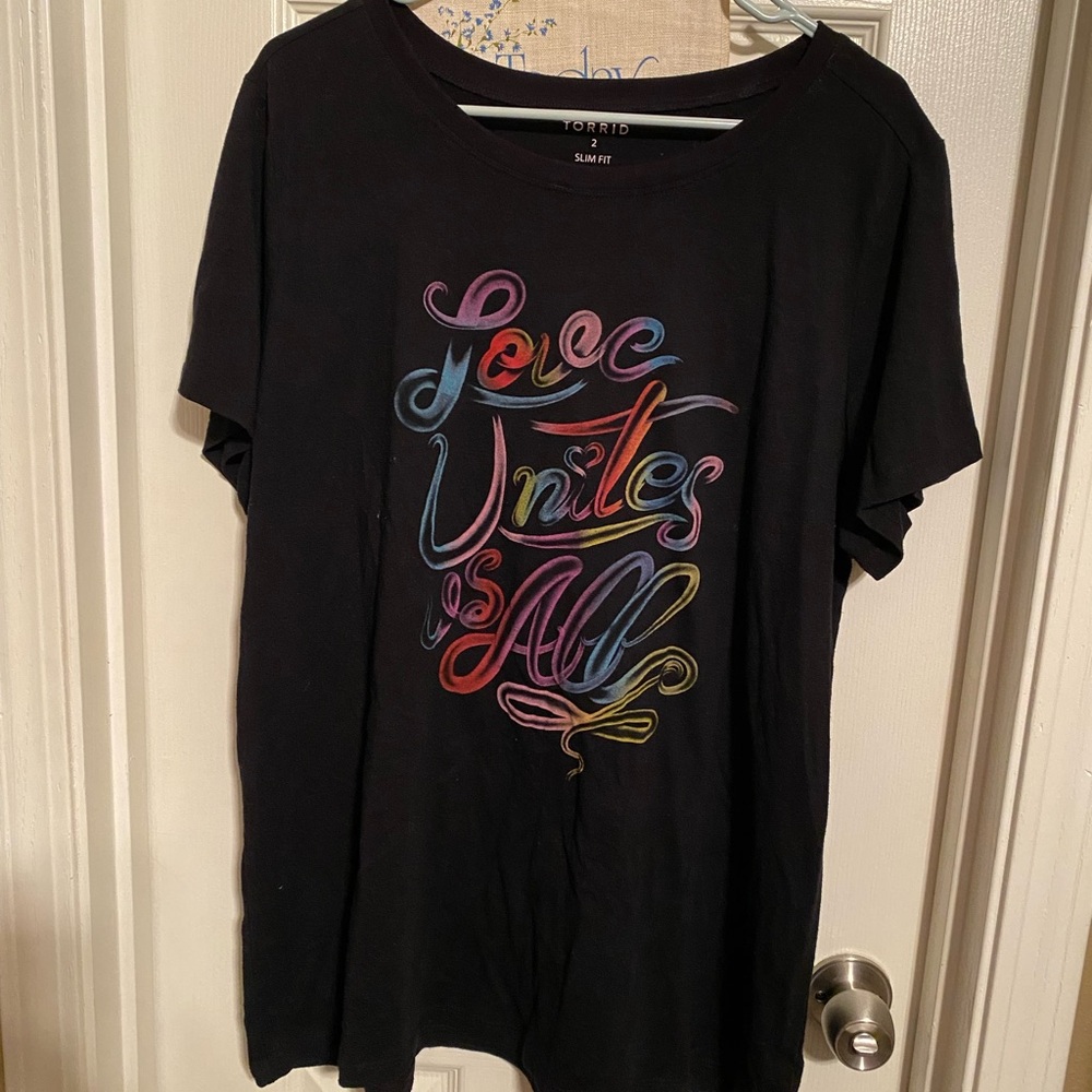 Torrid Classic Fit Crew Tee with Colorful Graphic - Picture 5 of 9